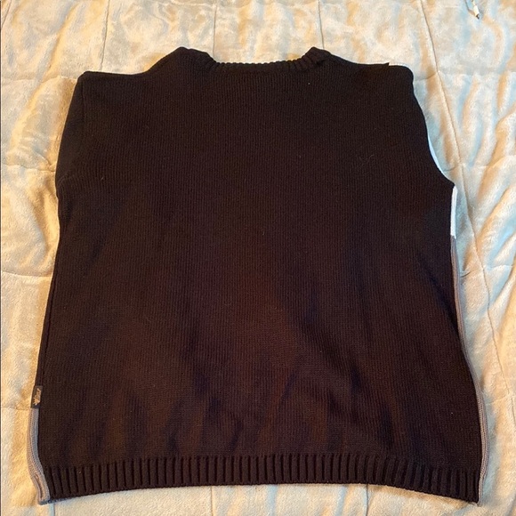 Vintage Delf USA Knit Crewneck Sweater “Black Gray” Made In Korea - Picture 3 of 5